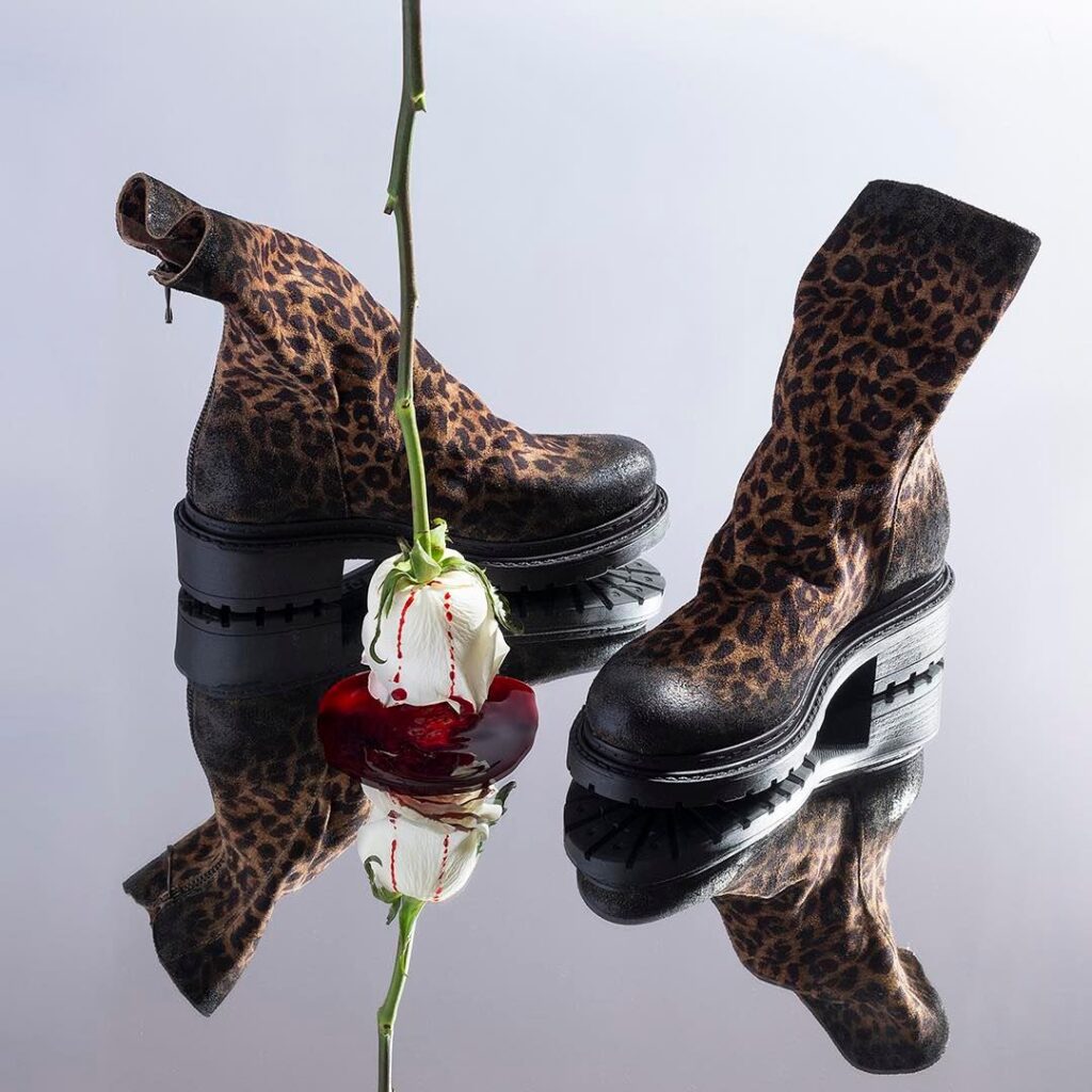 Bottines Metisse léopard femme