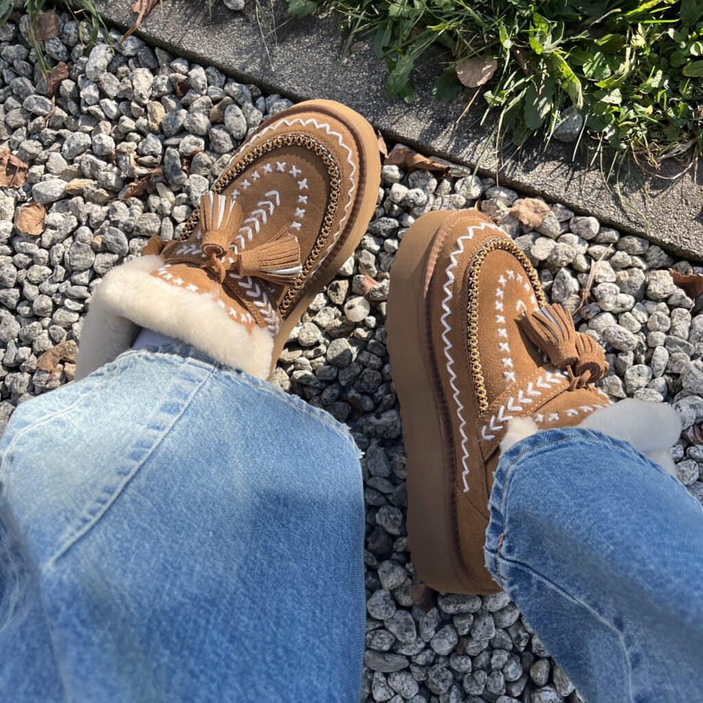 Bottes fourrées femme Nan-Ku camel