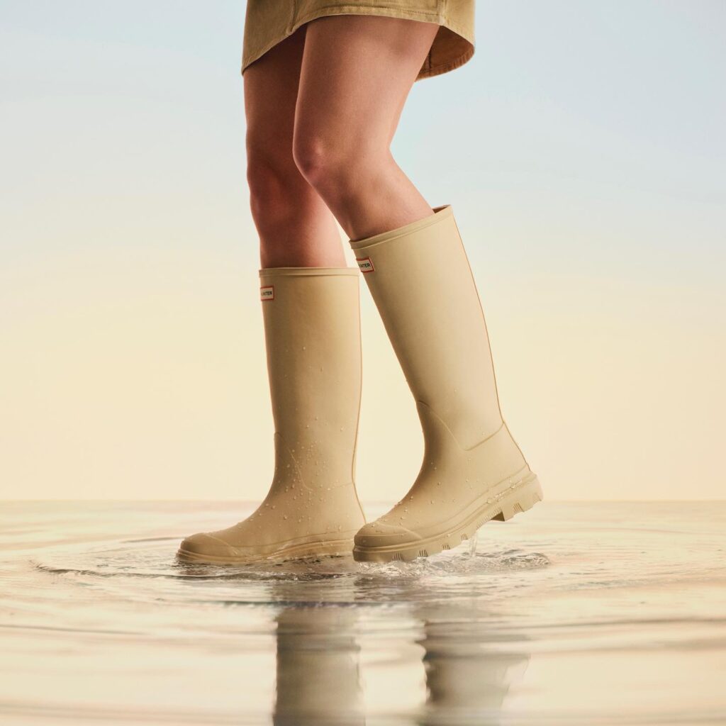 Bottes Hunter femme Originale fourrée beige